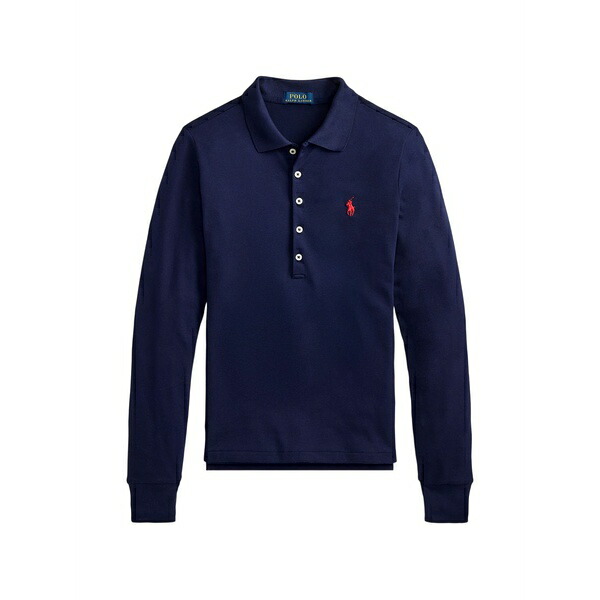 ラルフローレン レディース スポーツシャツ トップス Long-sleeved polo shirt  Blue
