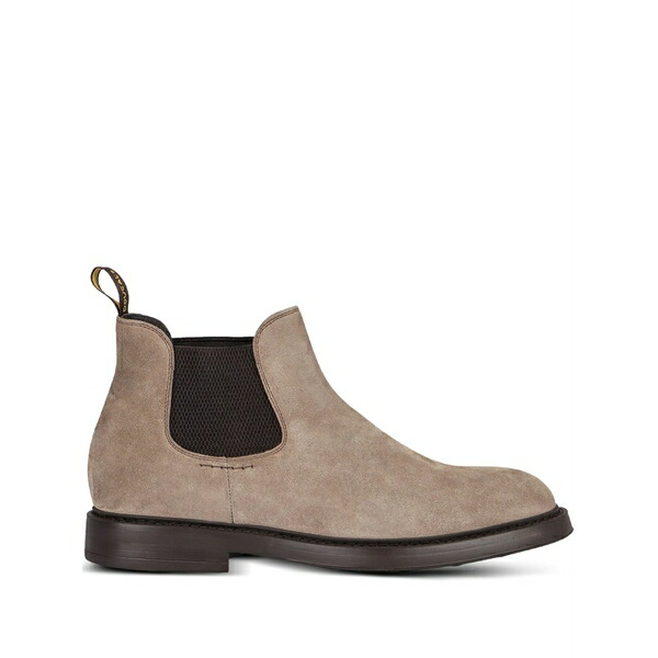 ドンカルズ メンズ ブーツ シューズ Side-elastic suede chelsea boots Brown