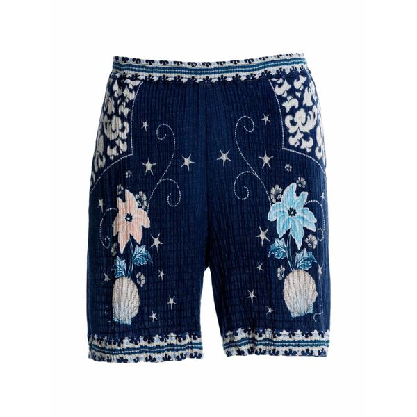 アグア バイ アグアベンディータ レディース カジュアルパンツ ボトムス Malaga printed shorts Blue