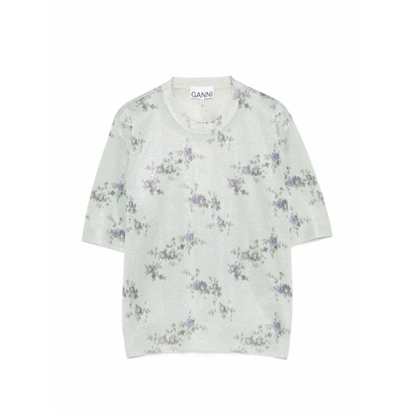 ガニー レディース プルオーバー トップス Floral-print t-shirt Green