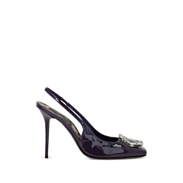 フィリップ飾り気の無い レディース パンプス シューズ Decollete heeled pumps Purple