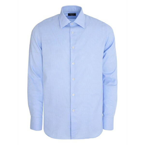 トンボリーニ メンズ シャツ トップス Button-down cotton shirt Blue｜asty
