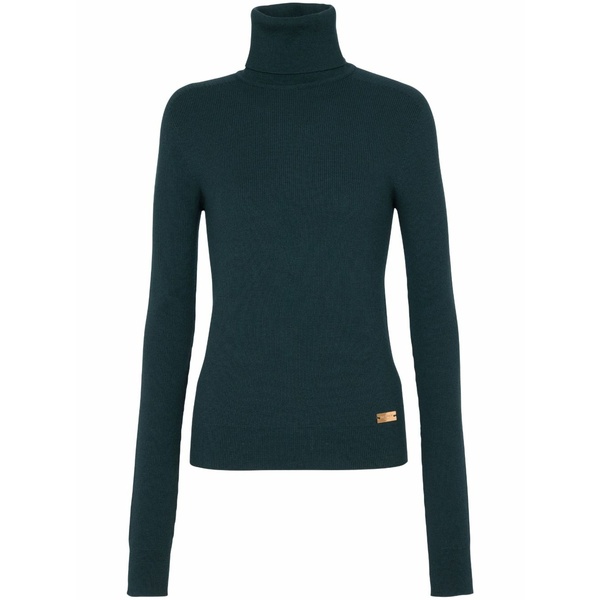 バルマン レディース 編み物\u0026スウェーター アウター Logo-plaque wool jumper Green
