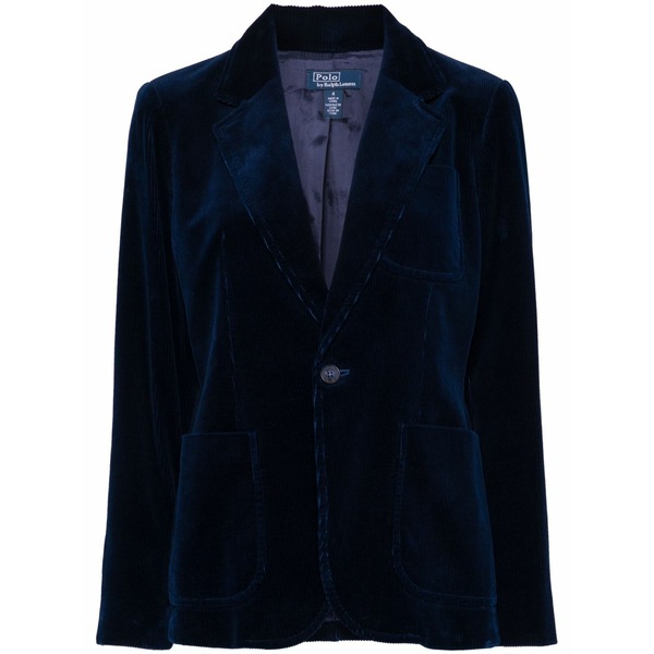 ラルフローレン レディース 上衣＆上衣 アウター Corduroy blazer Blue