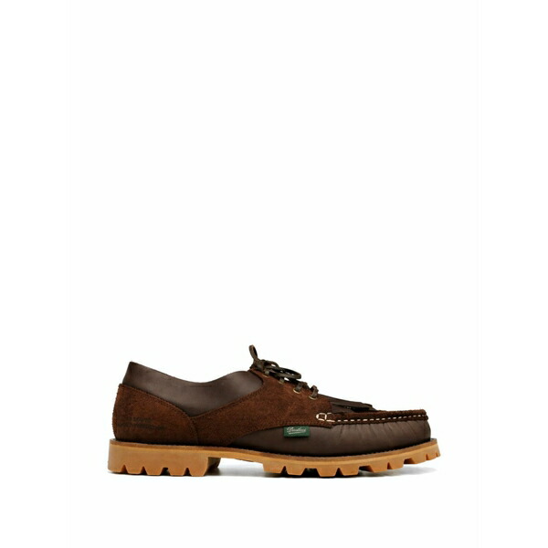 パラブーツ メンズ 御召しものシューズ シューズ Fringed derby shoes Brown