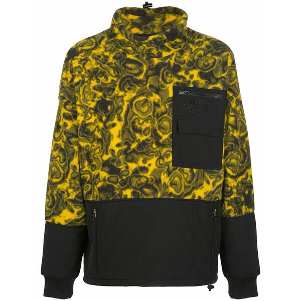 ノースフェイス メンズ パーカー・スウェットシャツ アウター Funnel neck fleece jacket Yellow｜asty