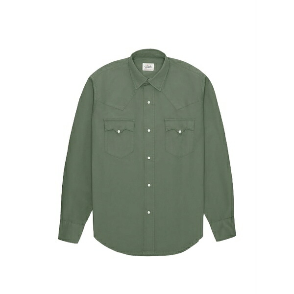 フォルテラ メンズ プルオーバー トップス Kayace cotton shirt Green