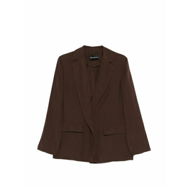 ペニー黒いこと レディース 上衣＆上衣 アウター Flap-pocket blazer Brown