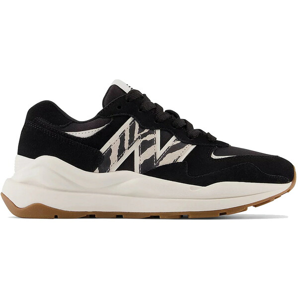 New Balance ニュー平衡にする レディース スニーカー  【New Balance 57/40 Black Zebra Print (Women\u0027s)】  大きさ US_7(24.0糎) Black/Sea Salt