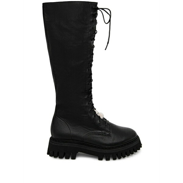 イロ レディース ブーツ シューズ Leather boots Black|asty