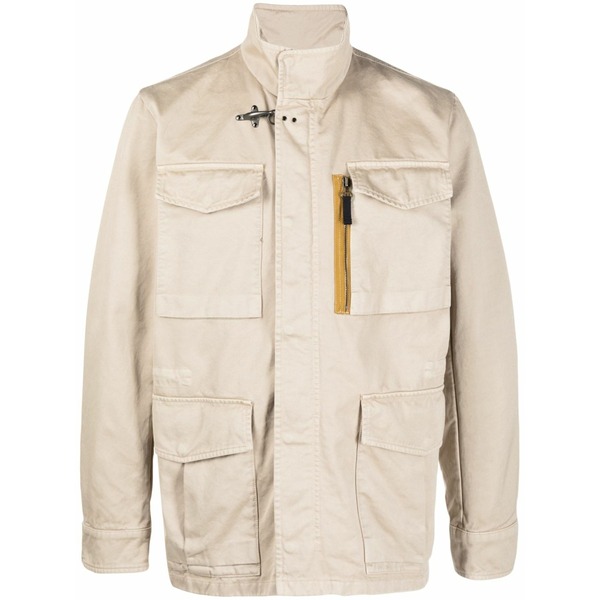 フェイ メンズ ジャケット＆ブルゾン アウター Multiple-pocket field jacket Neutrals｜asty