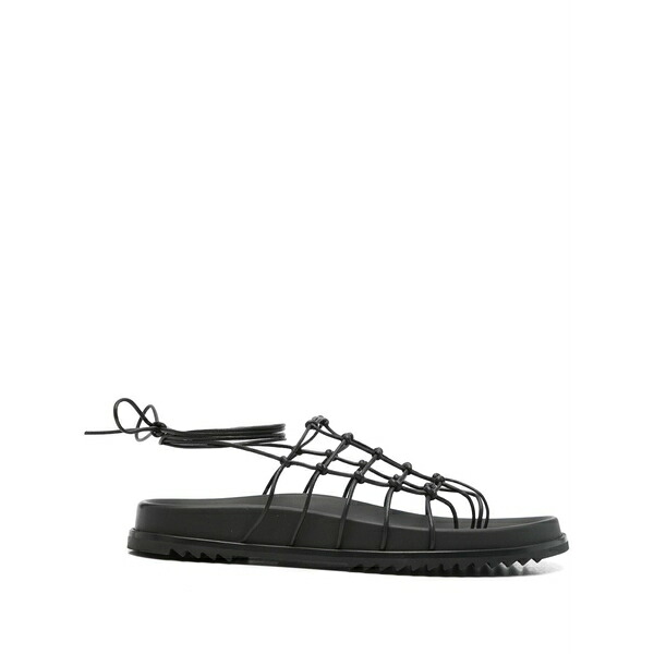 リックオウエンス レディース サンダル シューズ Web granola sandals Black｜asty