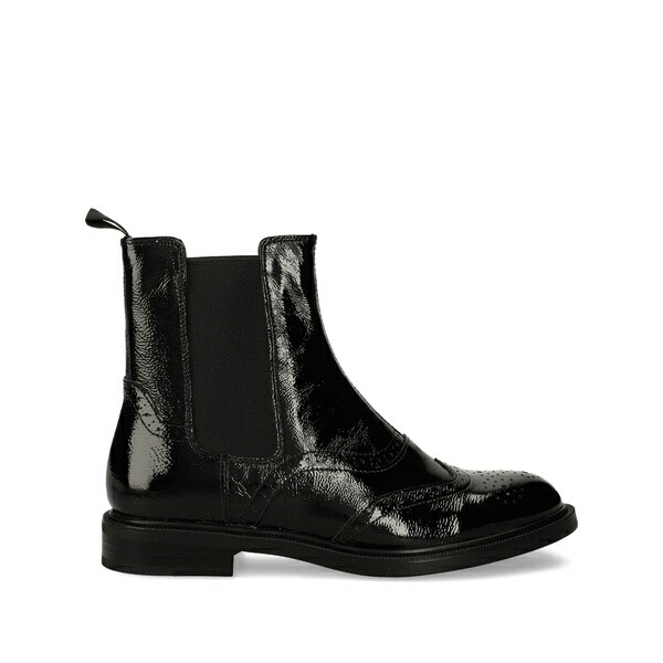 渡り者 レディース ブーツ シューズ 30粍 amina patent leather chelsea boots Black