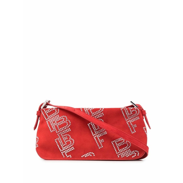 バイ毛革 レディース ショルダーバッグ 御徒面子 Dulce crystal-embellished shoulder bag Red