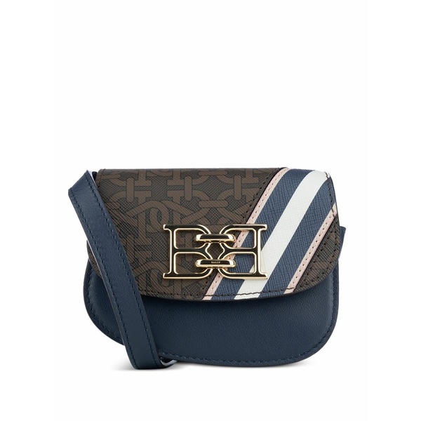 バリー レディース ショルダーバッグ バッグ Monogram-print shoulder bag Brown|asty