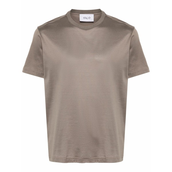 ディーフォーポイントゼロ メンズ Tシャツ トップス Cotton t-shirt Brown