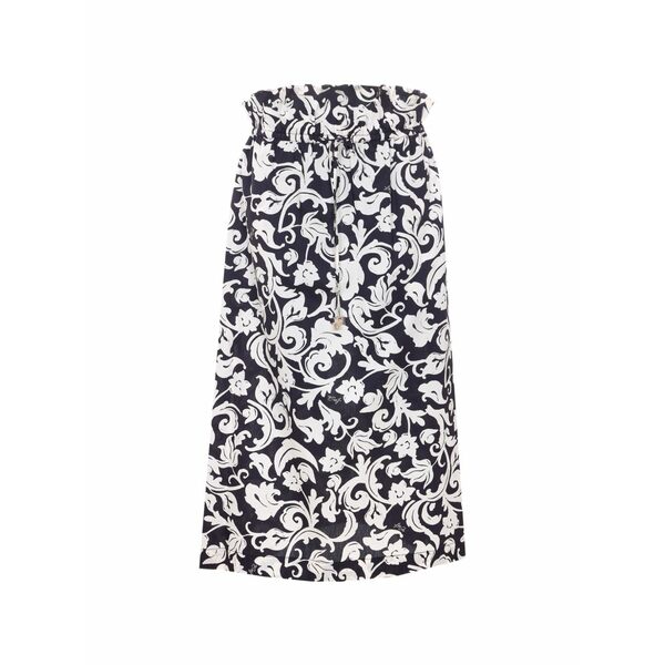 リュージョー レディース スカート ボトムス Elasticated printed midi skirt Black|asty
