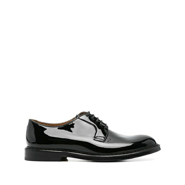 ドンカルズ メンズ 御召しものシューズ シューズ Patent derby shoes Black