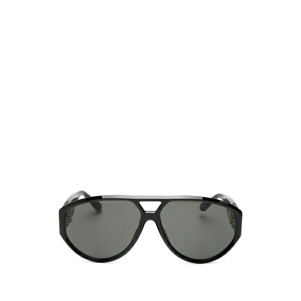 リンダ ファロー メンズ サングラス・アイウェア アクセサリー Portia geometric-frame sunglasses Black|asty