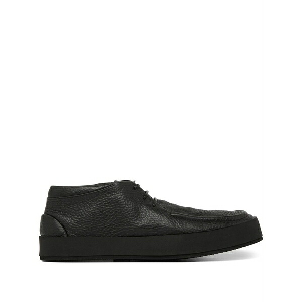 マーシル メンズ 御召しものシューズ シューズ Leather lace-up derby shoes Black