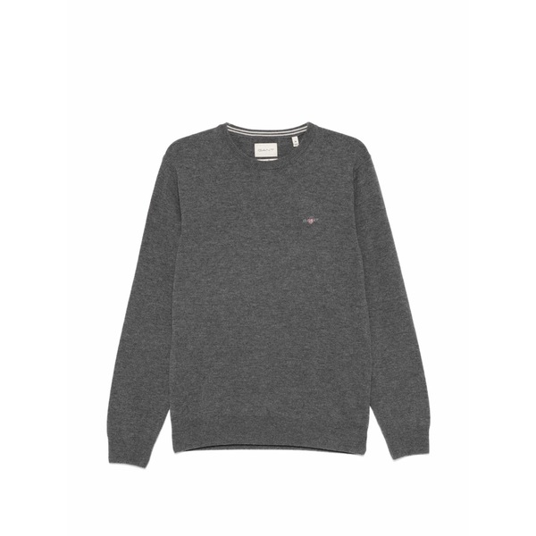 ガント メンズ ニット&セーター アウター Crew-neck sweater Grey｜asty