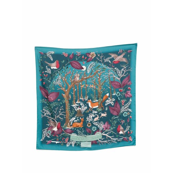 アスピナルオブロンドン レディース えり巻き・袈裟・えり巻き 付属品 Woodland print scarf Blue