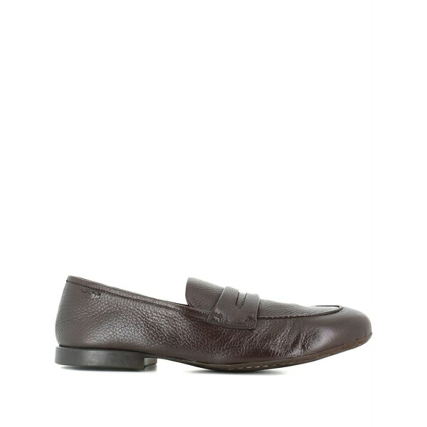 アレクサンダー オット メンズ スリッポン・ローファー シューズ Leather loafers Brown|asty