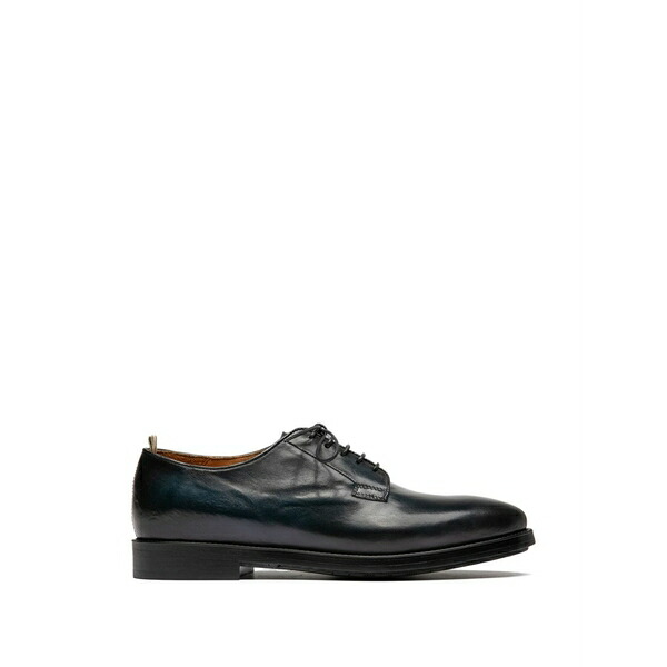 オフィチーネ 創造的 メンズ 御召しものシューズ シューズ Lace-up fastening derby shoes Blue