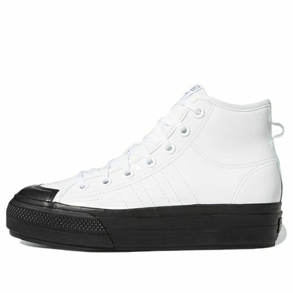 adidas アディダス レディース スニーカー  【(WMNS) adidas Nizza RF Platform Mid \u0027White Black\u0027 FY7606】  大きさ US_W_4.5