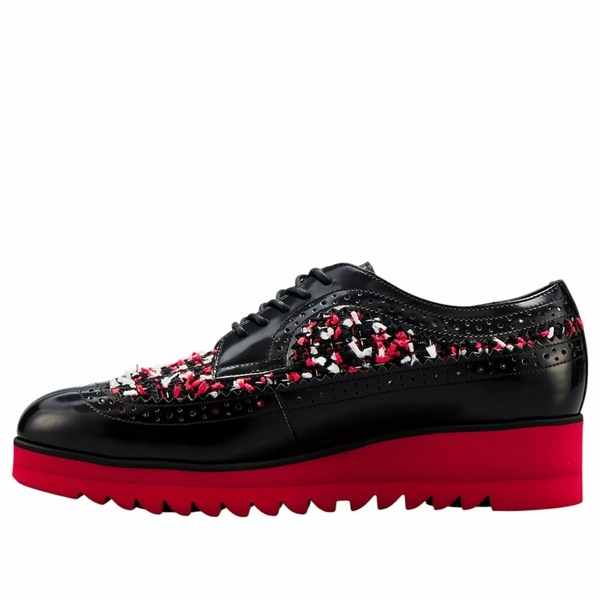 Onitsuka Tiger オニツカタイガー レディース スニーカー 【(WMNS) The Onitsuka Brogue 'Black Classic Red' 1182A679-002】 サイズ US_6(23.0cm)|asty