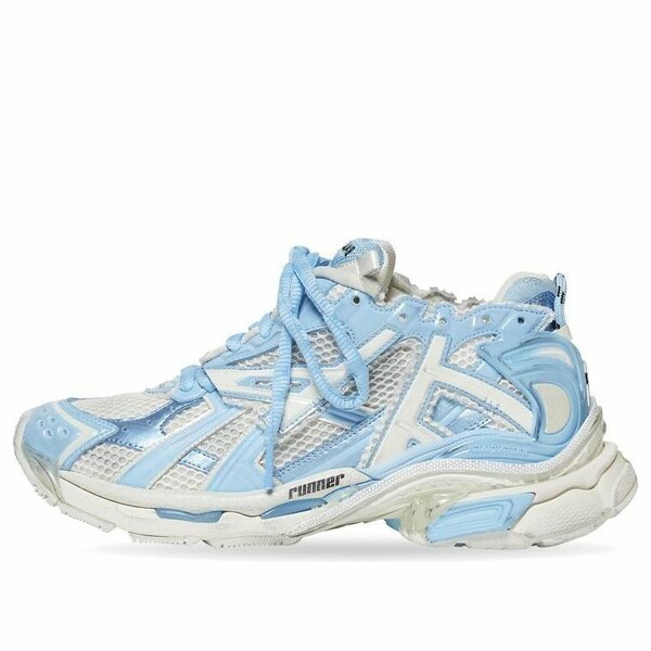 Balenciaga バレンシアガ レディース スニーカー  【(WMNS) Balenciaga Runner Sneakers \u0027White Baby Blue Mesh and Nylon\u0027 677402W3RB29744】  大きさ US_9(26.0糎)