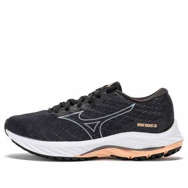 Mizuno ミズノ レディース スニーカー  【(WMNS) Mizuno Wave Rider 26 \u0027Black Pink\u0027 J1GD220322】  大きさ US_7(24.0糎)