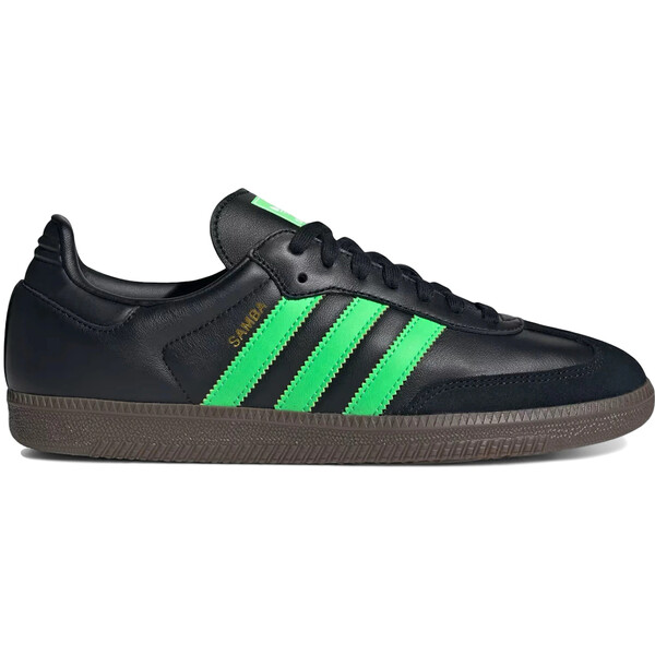 adidas アディダス メンズ スニーカー  【adidas Samba OG Black Screaming Green】  大きさ US_M_4.5 Core Black/Screaming Green/Gum
