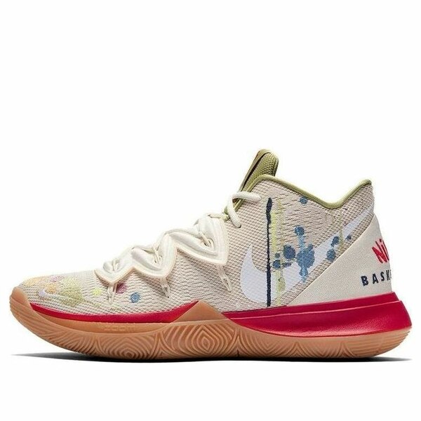 Nike ナイキ メンズ スニーカー 【Nike Bandulu x Kyrie 5 'Embroidered Splatters' CK5836-100】 サイズ US_9.5(27.5cm)|asty