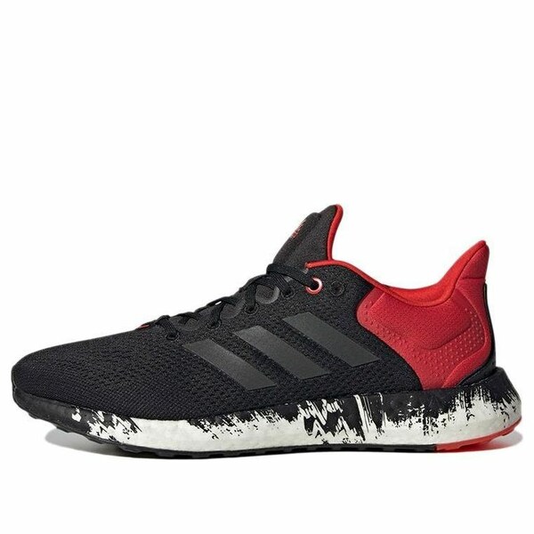 adidas アディダス メンズ スニーカー  【adidas PureBoost 21 \u0027Black Vivid Red\u0027 GV7702】  大きさ US_11(29.0糎)