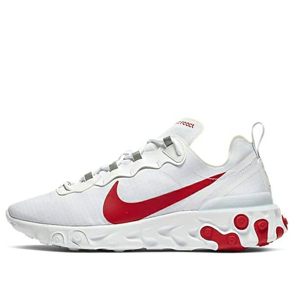 Nike ナイキ メンズ スニーカー 【Nike React Element 55 'White University Red' BQ6167-102】 サイズ US_9(27.0cm)｜asty 104,940円