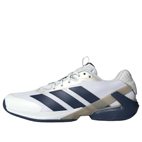 adidas アディダス メンズ スニーカー 【adidas Adizero Ubersonic 5 \u0027White Dark Blue\u0027 JR1736】  大いさ US_10.5(28.5糎) 靴-メンズ靴