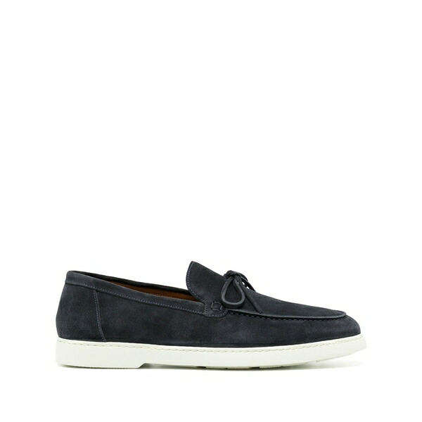 ドンカルズ メンズ スリッポン・ローファー シューズ Lace-up suede loafers Blue|asty