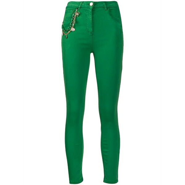 エリザベスフランキ レディース ジーンズズボン下 ボトムス Five-pockets jeans Green