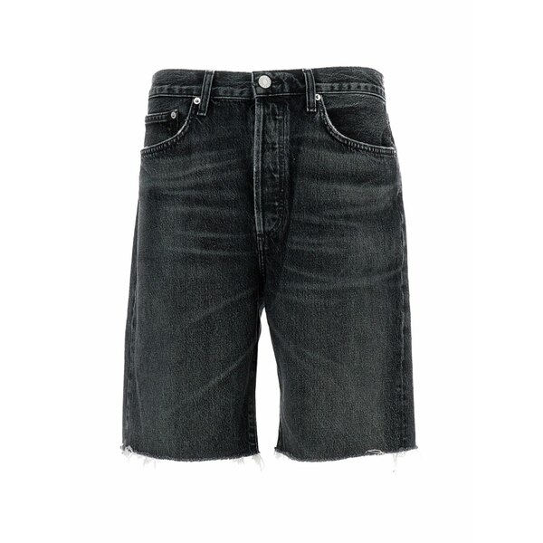 アゴルド メンズ 心地好いズボン下 ボトムス Anson buttoned shorts Black