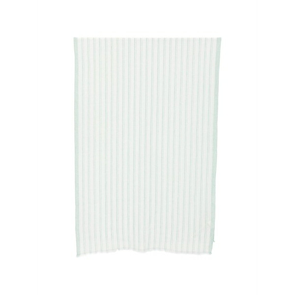 イレブンティ レディース 消音装置・袈裟・えり巻き 佩び物 Stripe-pattern lurex-detail scarf White