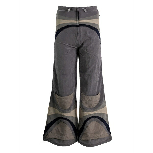 エアル メンズ カジュアルパンツ ボトムス Panelled drawstring trousers Grey|asty