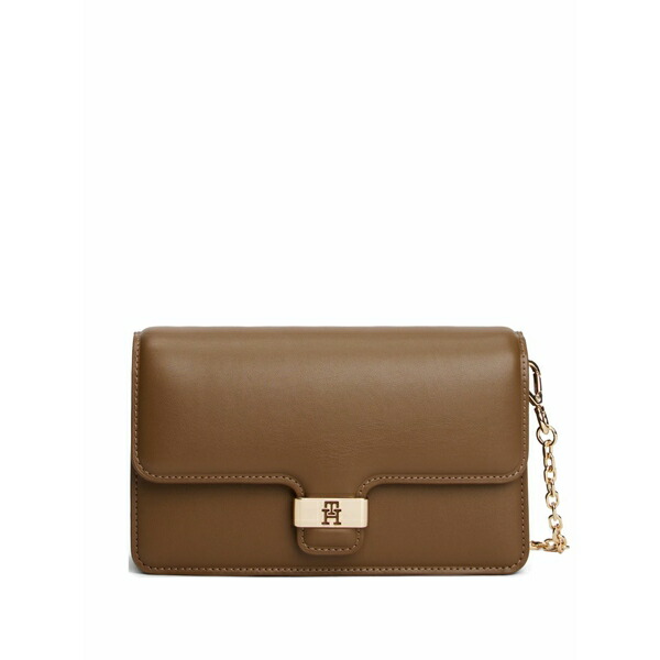 トミー ヒルフィガー レディース クラッチペダル御徒面子 御徒面子 Logo-detail cltuch bag Brown