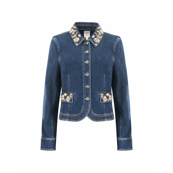 サンクアセプト レディース 上衣＆上衣 アウター Embellished reve jacket Blue