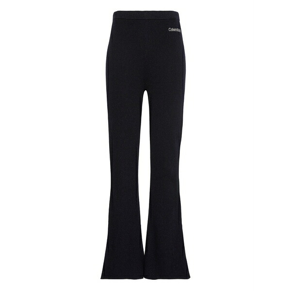 カルバンクライン レディース 心地好いズボン下 ボトムス Elastic-waistband flared trousers Black