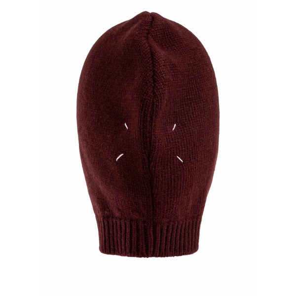 マルタンマルジェラ メンズ 鳥打ち帽 付属物 Button balaclava hat Red