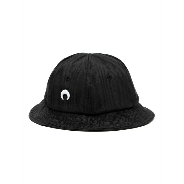 マリーン セル レディース 帽子 アクセサリー Logo-embroidered bucket hat Black|asty