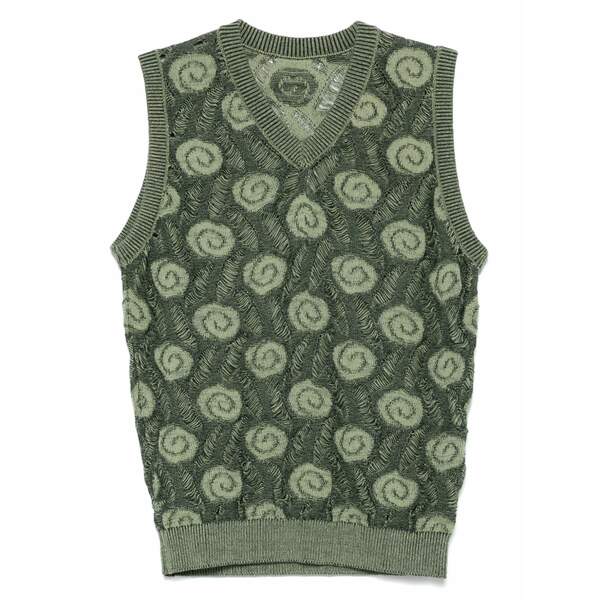 イサ ボルダー メンズ プルオーバー トップス Garden vest Green
