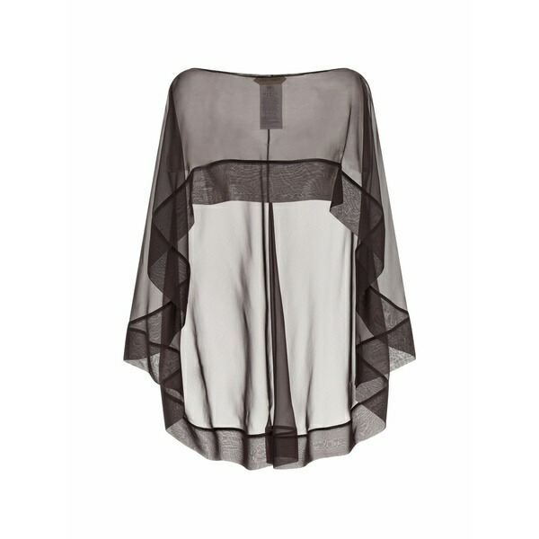 アルベルタ フェレッティ レディース 消音装置・袈裟・えり巻き 佩び物 Semi-transparent hood scarf Brown