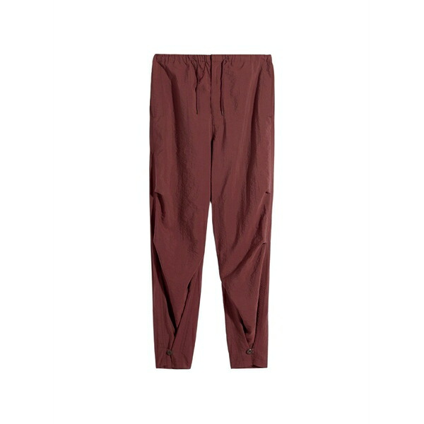 ルメール メンズ カジュアルパンツ ボトムス Stitched pleats parachute trousers Red|asty